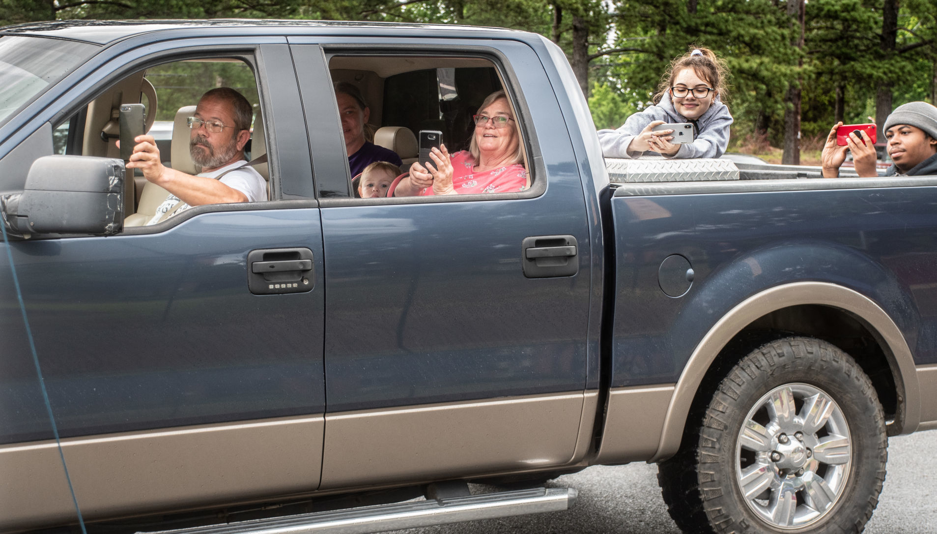 Southern Guilford High School's drive-thru graduation